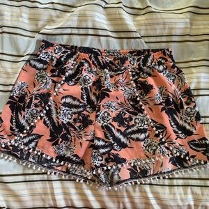 Floral print shorts